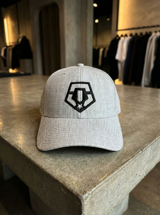 TIS Heather Snap Back Cap (Black Logo)