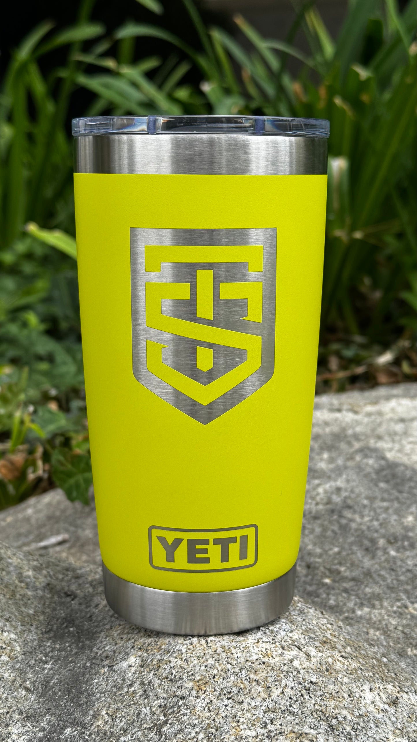 Custom Yeti 20 oz Tumbler (Firefly Yellow)