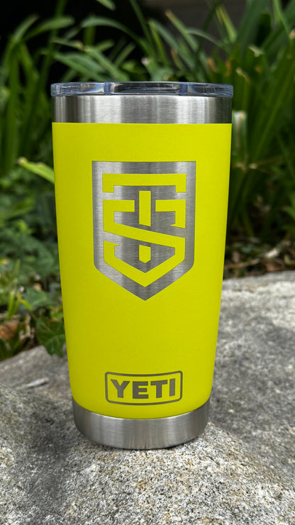 Custom Yeti 20 oz Tumbler (Firefly Yellow)