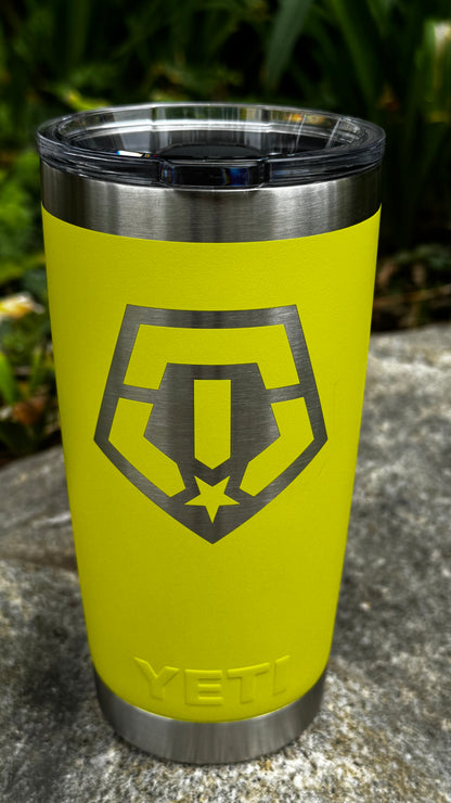 Custom Yeti 20 oz Tumbler (Firefly Yellow)