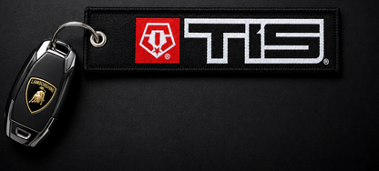 Embroidered #TEAMTIS Keychain – Double-Sided Logo – 1.25" x 5"