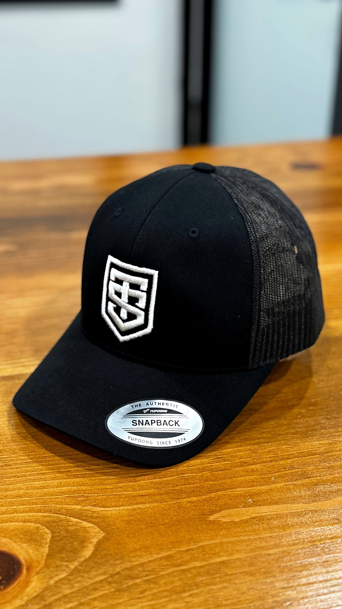 TIS Motorsport Black Trucker Cap (White Logo)