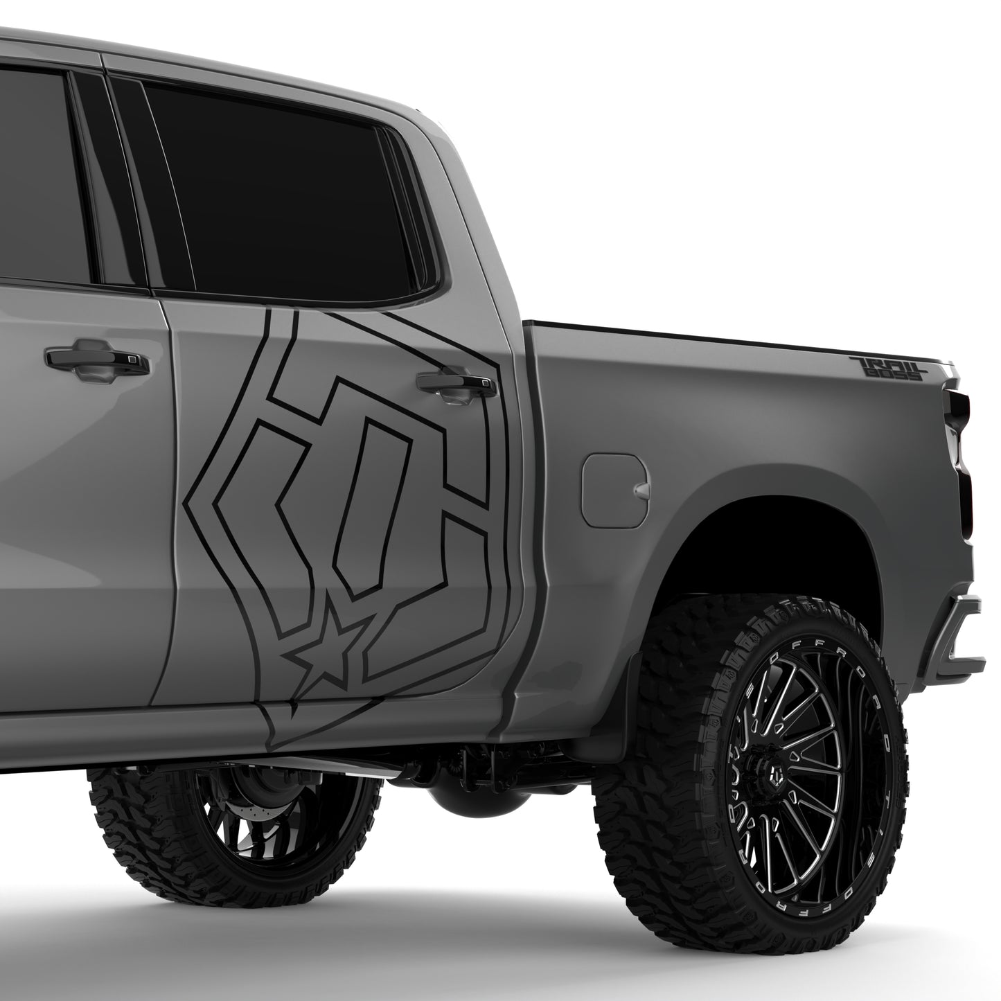 TIS 36" Icon Outline Decal (Set of 2)