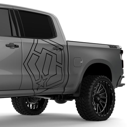 TIS 36" Icon Outline Decal (Set of 2)