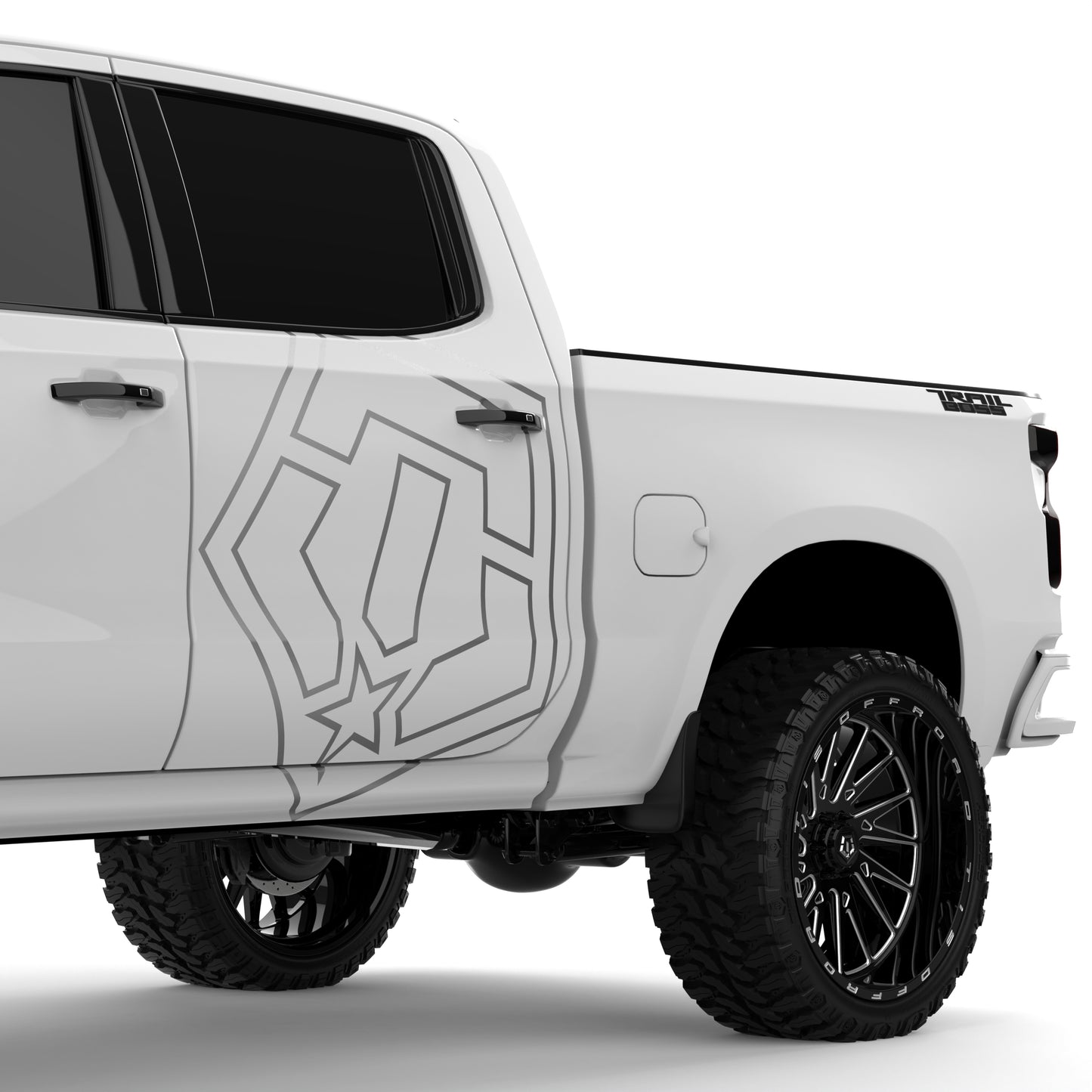 TIS 36" Icon Outline Decal (Set of 2)