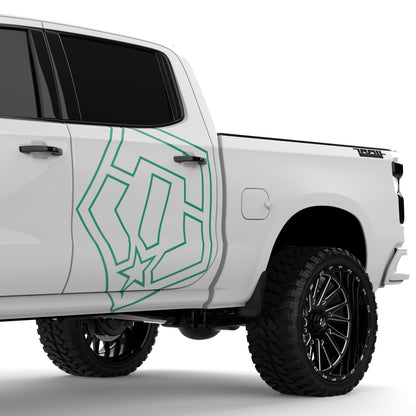 TIS 36" Icon Outline Decal (Set of 2)