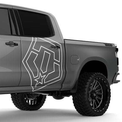 TIS 36" Icon Outline Decal (Set of 2)